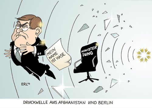 Cartoon: Druckwelle (medium) by Erl tagged franz,josef,jung,minister,verteidigungsminister,arbeitsminister,afghanistan,bombardierung,information,verschleierung,druckwelle,druck,berlin,franz josef jung,minister,verteidigungsminister,arbeitsminister,afghanistan,bombardierung,information,verschleierung,druckwelle,druck,berlin,arbeit,franz,josef,jung