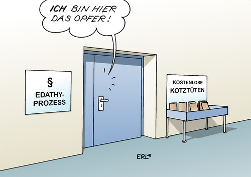 Cartoon: Edathy-Prozess (medium) by Erl tagged edathy,politiker,spd,bundestagsabgeordneter,bestellung,internet,kinderporno,laptop,prozess,beginn,gericht,landgericht,paragraf,selbstmitleid,opfer,kotzen,kotztüte,karikatur,erl,edathy,politiker,spd,bundestagsabgeordneter,bestellung,internet,kinderporno,laptop,prozess,beginn,gericht,landgericht,paragraf,selbstmitleid,opfer,kotzen,kotztüte