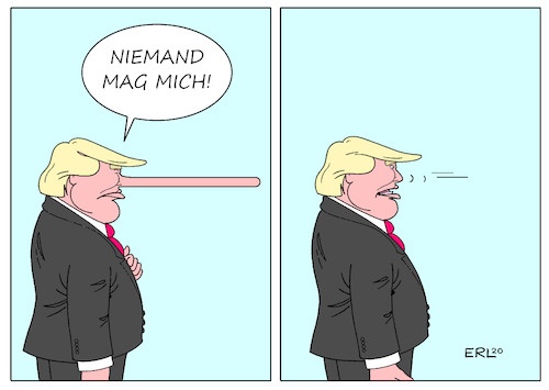 Cartoon: Ein wahres Wort (medium) by Erl tagged politik,usa,corona,virus,pandemie,präsident,donald,trump,versagen,umfragewerte,konkurrent,joe,biden,vorsprung,nachdenklichkeit,beliebtheit,lügen,fake,news,pinocchio,nase,wahrheit,karikatur,erl,politik,usa,corona,virus,pandemie,präsident,donald,trump,versagen,umfragewerte,konkurrent,joe,biden,vorsprung,nachdenklichkeit,beliebtheit,lügen,fake,news,pinocchio,nase,wahrheit,karikatur,erl