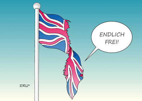 Cartoon: Endlich frei! (medium) by Erl tagged politik,brexit,done,austritt,großbritannien,gb,uk,eu,premierminister,boris,johnson,brexiteers,lügen,zukunft,freiheit,scherbenhaufen,spaltung,zerrissenheit,flagge,karikatur,erl,politik,brexit,done,austritt,großbritannien,gb,uk,eu,premierminister,boris,johnson,brexiteers,lügen,zukunft,freiheit,scherbenhaufen,spaltung,zerrissenheit,flagge,karikatur,erl
