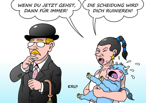 Cartoon: Entscheidung (medium) by Erl tagged großbritannien,uk,brexit,austritt,eu,referendum,europäische,union,europa,stier,warnung,trennung,scheidung,finanzen,einbußen,verluste,geld,ruin,karikatur,erl,großbritannien,uk,brexit,austritt,eu,referendum,europäische,union,europa,stier,warnung,trennung,scheidung,finanzen,einbußen,verluste,geld,ruin,karikatur,erl