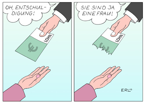 Cartoon: Equal Pay Day (medium) by Erl tagged politik,gleichberechtigung,frau,mann,arbeit,bezahlung,gehalt,lohn,ungleichheit,ungerechtigkeit,equal,pay,day,gender,gap,geschlechtsspezifisch,lohngefälle,frauen,arbeiten,umsonst,wochen,monate,geld,wertschätzung,karikatur,erl,politik,gleichberechtigung,frau,mann,arbeit,bezahlung,gehalt,lohn,ungleichheit,ungerechtigkeit,equal,pay,day,gender,gap,geschlechtsspezifisch,lohngefälle,frauen,arbeiten,umsonst,wochen,monate,geld,wertschätzung,karikatur,erl