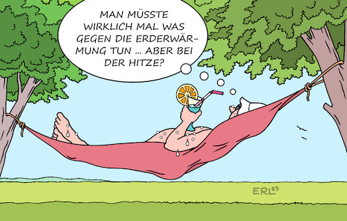 Cartoon: Erderwärmung (medium) by Erl tagged politik,umwelt,klima,klimawandel,klimakatastrophe,erderwärmung,extremwetter,hitze,dürre,sonne,klimaschutz,hängematte,karikatur,erl,politik,umwelt,klima,klimawandel,klimakatastrophe,erderwärmung,extremwetter,hitze,dürre,sonne,klimaschutz,hängematte,karikatur,erl