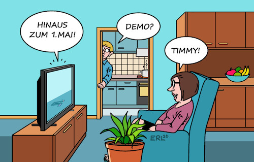 Cartoon: Erster Mai (medium) by Erl tagged politik,erster,mai,tag,arbeit,demo,rettung,buckelwal,timmy,ostsee,nordsee,medien,fernsehen,karikatur,erl,politik,erster,mai,tag,arbeit,demo,rettung,buckelwal,timmy,ostsee,nordsee,medien,fernsehen,karikatur,erl