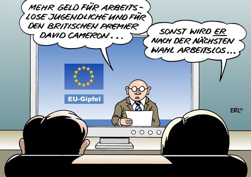 Cartoon: EU-Gipfel (medium) by Erl tagged eu,europa,euro,geld,arbeitslosigkeit,jugend,jugendarbeitslosigkeit,rabatt,großbritannien,premierminister,david,cameron,zugeständnis,skeptiker,wahl,eu,europa,euro,geld,arbeitslosigkeit,jugend,jugendarbeitslosigkeit,rabatt,großbritannien,premierminister,david,cameron,zugeständnis,skeptiker,wahl