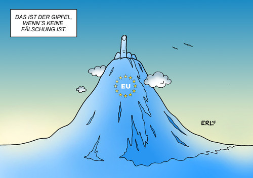 Cartoon: EU-Gipfel (medium) by Erl tagged eu,gipfel,krise,griechenland,streit,deutschland,finanzminister,varoufakis,stinkefinger,fuckfinger,video,fälschung,schulden,finanzen,euro,geld,berg,karikatur,erl,eu,gipfel,krise,griechenland,streit,deutschland,finanzminister,varoufakis,stinkefinger,fuckfinger,video,fälschung,schulden,finanzen,euro,geld,berg