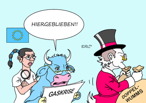 Cartoon: EU Doppelwumms (medium) by Erl tagged politik,krieg,russland,ukraine,energie,gas,knappheit,verteuerung,entlastungspaket,schutzschirm,abwehrschirm,deutschland,bundeskanzler,olaf,scholz,wumms,doppelwumms,dagobert,duck,eu,europa,stier,mahnung,solidarität,karikatur,erl,politik,krieg,russland,ukraine,energie,gas,knappheit,verteuerung,entlastungspaket,schutzschirm,abwehrschirm,deutschland,bundeskanzler,olaf,scholz,wumms,doppelwumms,dagobert,duck,eu,europa,stier,mahnung,solidarität,karikatur,erl