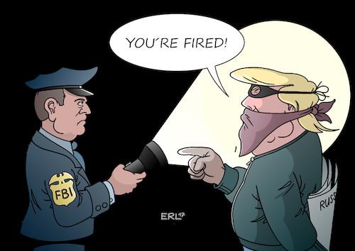 Cartoon: FBI englisch (medium) by Erl tagged usa,präsident,donald,trump,wahlkampf,hillary,clinton,email,affäre,fbi,ermittlungen,kontakte,wahlkampfteam,russland,sicherheitsberater,flynn,justizminister,sessions,lügen,watergate,entlassung,chef,comey,bundespolizei,polizei,verbrecher,karikatur,erl,usa,präsident,donald,trump,wahlkampf,hillary,clinton,email,affäre,fbi,ermittlungen,kontakte,wahlkampfteam,russland,sicherheitsberater,flynn,justizminister,sessions,lügen,watergate,entlassung,chef,comey,bundespolizei,polizei,verbrecher,karikatur,erl