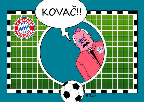 Cartoon: FC Bayern München (medium) by Erl tagged politik,sport,fußball,bundesliga,fc,bayern,münchen,krise,niederlage,tore,torwand,loch,treffer,präsident,uli,hoeneß,beule,veilchen,kritik,trainer,niko,kovac,gefahr,entlassung,karikatur,erl,politik,sport,fußball,bundesliga,fc,bayern,münchen,krise,niederlage,tore,torwand,loch,treffer,präsident,uli,hoeneß,beule,veilchen,kritik,trainer,niko,kovac,gefahr,entlassung,karikatur,erl