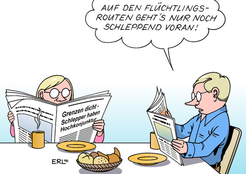 Flüchtlingsrouten Flüchtlingsrouten
