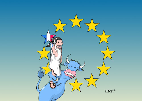 Cartoon: Frankreichwahl I (medium) by Erl tagged frankreich,wahl,präsidentschaftswahl,präsident,präsidentin,emmanuel,macron,en,marche,neoliberalismus,europafreundlich,marine,le,pen,rechtsextremismus,rechtspopulismus,nationalismus,rassismus,europafeindlich,euro,eu,austritt,ende,angst,schicksalswahl,europa,stier,abhängigkeit,sterne,karikatur,erl,frankreich,wahl,präsidentschaftswahl,präsident,präsidentin,emmanuel,macron,en,marche,neoliberalismus,europafreundlich,marine,le,pen,rechtsextremismus,rechtspopulismus,nationalismus,rassismus,europafeindlich,euro,eu,austritt,ende,angst,schicksalswahl,europa,stier,abhängigkeit,sterne,karikatur,erl