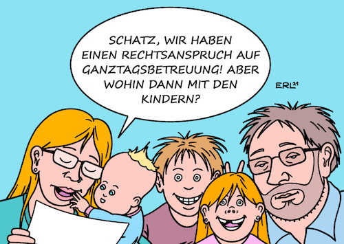 Cartoon: Ganztagsbetreuung (medium) by Erl tagged politik,familie,kinder,beruf,betreuung,kita,grundschule,schule,gesetz,recht,anspruch,rechtsanspruch,ganztagsbetreuung,corona,erschöpfung,karikatur,erl,politik,familie,kinder,beruf,betreuung,kita,grundschule,schule,gesetz,recht,anspruch,rechtsanspruch,ganztagsbetreuung,corona,erschöpfung,karikatur,erl