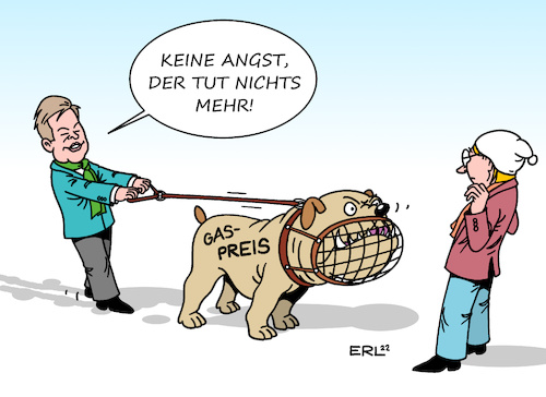 Cartoon: Gaspreisbremse (medium) by Erl tagged politik,energie,energiekrise,inflation,krieg,russland,ukraine,gas,knappheit,verteuerung,beschluss,bundestag,gaspreisbremse,wirtschaftsminister,robert,habeck,hund,bulldogge,maulkorb,leine,karikatur,erl,politik,energie,energiekrise,inflation,krieg,russland,ukraine,gas,knappheit,verteuerung,beschluss,bundestag,gaspreisbremse,wirtschaftsminister,robert,habeck,hund,bulldogge,maulkorb,leine,karikatur,erl