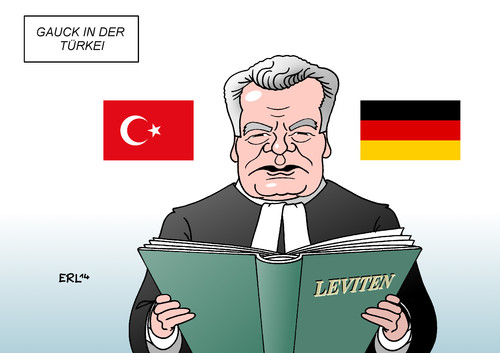 Cartoon: Gauck in der Türkei (medium) by Erl tagged bundespräsident,joachim,gauck,besuch,türkei,kritik,ministerpräsident,erdogan,meinungsfreiheit,demokratie,youtube,twitter,sperrung,pastor,leviten,lesen,bundespräsident,joachim,gauck,besuch,türkei,kritik,ministerpräsident,erdogan,meinungsfreiheit,demokratie,youtube,twitter,sperrung,pastor,leviten,lesen