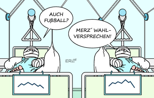 Cartoon: Gebrochen (medium) by Erl tagged sport,fußball,em,frauen,verletzung,club,wm,politik,friedrich,merz,wahlversprechen,gebrochen,karikatur,erl,sport,fußball,em,frauen,verletzung,club,wm,politik,friedrich,merz,wahlversprechen,gebrochen,karikatur,erl