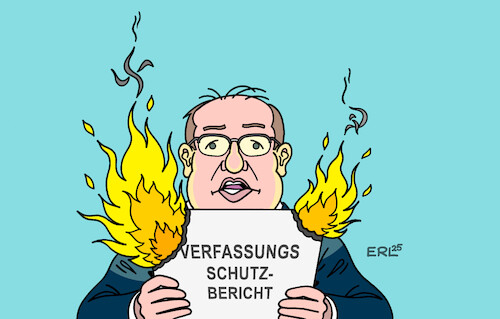 Cartoon: Gefahr von rechts und links (medium) by Erl tagged politik,verfassungsschutz,bericht,gefahr,rechtsextremismus,linksextremismus,innenminister,dobrindt,feuer,karikatur,erl,politik,verfassungsschutz,bericht,gefahr,rechtsextremismus,linksextremismus,innenminister,dobrindt,feuer,karikatur,erl