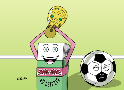 Cartoon: Geld schießt Tore (medium) by Erl tagged politik,sport,fußball,dfb,pokal,finale,sc,freiburg,rb,leipzig,projekt,red,bull,konzern,geld,tore,karikatur,erl,politik,sport,fußball,dfb,pokal,finale,sc,freiburg,rb,leipzig,projekt,red,bull,konzern,geld,tore,karikatur,erl