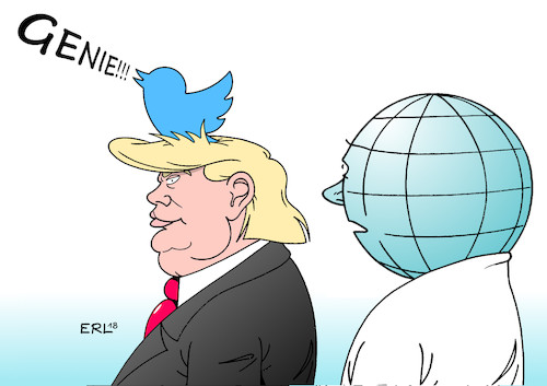 Cartoon: Genie (medium) by Erl tagged usa,präsident,donald,trump,autor,michael,wolff,enthüllungsbuch,enthüllung,buch,amt,amtsführung,eignung,zweifel,intelligenz,reife,demenz,verstand,gehirn,vogel,twitter,antwort,genie,stabil,geistig,rechtspopulismus,nationalismus,rassismus,sorge,welt,erde,karikatur,erl,usa,präsident,donald,trump,autor,michael,wolff,enthüllungsbuch,enthüllung,buch,amt,amtsführung,eignung,zweifel,intelligenz,reife,demenz,verstand,gehirn,vogel,twitter,antwort,genie,stabil,geistig,rechtspopulismus,nationalismus,rassismus,sorge,welt,erde,karikatur,erl