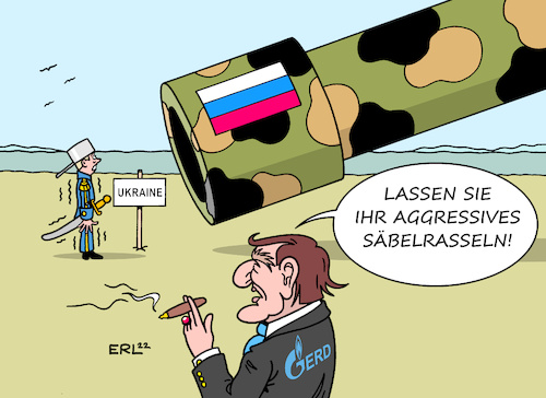 Cartoon: Gerhard Schröder (medium) by Erl tagged politik,konflikt,russland,westen,usa,eu,präsident,putin,truppen,grenze,ukraine,forderung,rückzug,neutralität,nato,altbundeskanzler,gerhard,schröder,spd,säbelrasseln,vertreter,gazprom,karikatur,erl,politik,konflikt,russland,westen,usa,eu,präsident,putin,truppen,grenze,ukraine,forderung,rückzug,neutralität,nato,altbundeskanzler,gerhard,schröder,spd,säbelrasseln,vertreter,gazprom,karikatur,erl