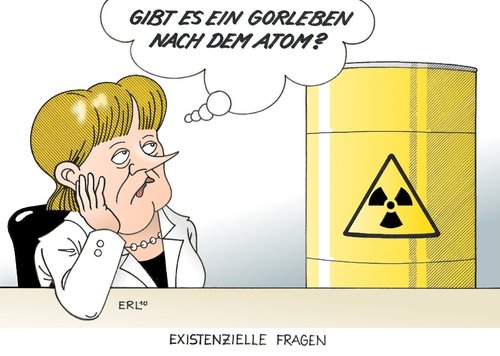 Cartoon: Gorleben (medium) by Erl tagged gorleben,endlager,atommüll,atomenergie,atomkraft,regierung,merkel,koalition,cdu,csu,fdp,schwarz,gelb,existenziell,frage,gorleben,endlager,atommüll,atomenergie,atomkraft,regierung,angela merkel,cdu,csu,schwarz,gelb,koalition,angela,merkel