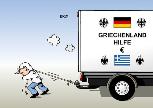 Cartoon: Griechenlandhilfe (medium) by Erl tagged griechenland,euro,schulden,krise,eu,ezb,iwf,deutschland,rettungsschirm,finanzspritze,hilfe,bürgschaft,geld,steuergeld,bürger,dagegen,lastwagen,aufhalten,griechenland,euro,schulden,krise,eu,ezb,iwf,deutschland,rettungsschirm,finanzspritze,hilfe,bürgschaft,geld,steuergeld,bürger,dagegen,lastwagen,aufhalten