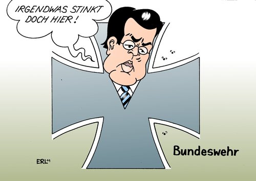 Cartoon: Guttenberg Bundeswehr (medium) by Erl tagged guttenberg,bundeswehr,missstände,gorch,fock,schiff,segelschulschiff,afghanistan,feldpost,guttenberg,bundeswehr,missstände,gorch,fock,schiff,afghanistan,feldpost,soldaten