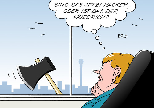 Hacker vor Kanzleramt Hacker vor Kanzleramt