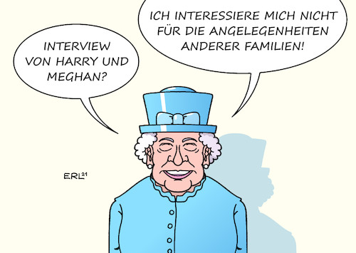 Cartoon: Harry und Meghan Interview (medium) by Erl tagged politik,gesellschaft,monarchie,großbritannien,royals,harry,meghan,interview,rassismus,unterdrückung,parallelen,prinzessin,diana,königin,queen,elizabeth,reaktion,zurückhaltung,karikatur,erl,politik,gesellschaft,monarchie,großbritannien,royals,harry,meghan,interview,rassismus,unterdrückung,parallelen,prinzessin,diana,königin,queen,elizabeth,reaktion,zurückhaltung,karikatur,erl