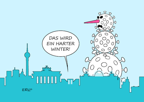 Cartoon: Harter Winter (medium) by Erl tagged politik,corona,virus,pandemie,covid19,zweite,welle,herbst,bundeskanzlerin,angela,merkel,warnung,winter,hart,fallzahlen,neuerkrankungen,infektionen,lockdown,überlastung,intensivstationen,schneemann,karikatur,erl,politik,corona,virus,pandemie,covid19,zweite,welle,herbst,bundeskanzlerin,angela,merkel,warnung,winter,hart,fallzahlen,neuerkrankungen,infektionen,lockdown,überlastung,intensivstationen,schneemann,karikatur,erl