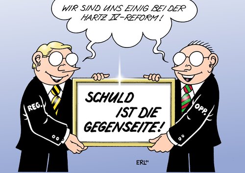 Cartoon: Hartz IV (medium) by Erl tagged hartz,reform,vermittlungsausschuss,scheitern,schuld,einig,einigkeit,regierung,cdu,csu,fdp,schwarz,gelb,opposition,spd,grüne,linke,rot,grün,geld,regelsatz,erhöhung,bildung,gutschein,mindestlohn,reform,vermittlungsausschuss,scheitern,einigkeit,regierung,cdu,csu,fdp,schwarz,gelb,opposition,spd,grüne,linke,grün,geld,regelsatz,erhöhung,bildung,gutschein,mindestlohn,hartz,job,arbeit,arbeitslosigkeit