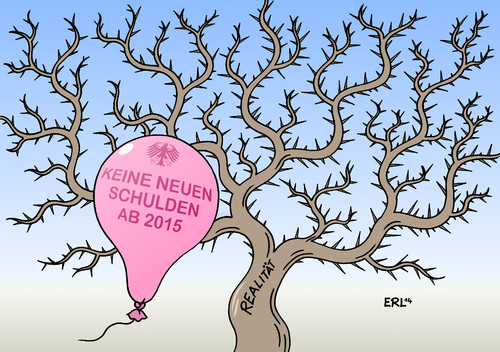 Cartoon: Haushalt (medium) by Erl tagged haushalt,2015,etat,finanzen,finanzminister,schäuble,schulden,verschuldung,neuverschuldung,null,luftballon,dornenhecke,realität,platzen,haushalt,2015,etat,finanzen,finanzminister,schäuble,schulden,verschuldung,neuverschuldung,null,luftballon,dornenhecke,realität,platzen