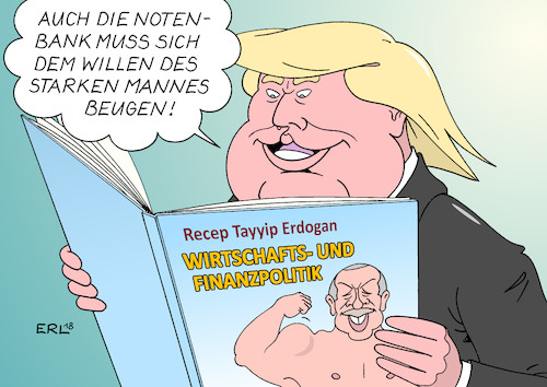 Cartoon: heimliche Sympathie (medium) by Erl tagged politik,wirtschaft,finanzen,konjunktur,inflation,usa,präsident,donald,trump,einmischung,zinspolitik,leitzins,hoch,niedrig,notenbank,fed,zentralbank,unabhängigkeit,demokratie,türkei,recep,tayyip,erdogan,absturz,lira,wirtschaftsboom,aufschwung,pump,autokrat,autokratie,karikatur,erl,politik,wirtschaft,finanzen,konjunktur,inflation,usa,präsident,donald,trump,einmischung,zinspolitik,leitzins,hoch,niedrig,notenbank,fed,zentralbank,unabhängigkeit,demokratie,türkei,recep,tayyip,erdogan,absturz,lira,wirtschaftsboom,aufschwung,pump,autokrat,autokratie,karikatur,erl