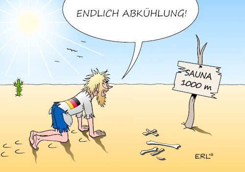 Cartoon: Hitze (medium) by Erl tagged politik,klima,klimawandel,erderwärmung,deutschland,hitze,rekordjahr,häufung,klimapolitik,co2,ausstoss,anstieg,wetter,wetterextreme,wüste,kaktus,kakteen,knochen,sand,sauna,abkühlung,karikatur,erl,politik,klima,klimawandel,erderwärmung,deutschland,hitze,rekordjahr,häufung,klimapolitik,co2,ausstoss,anstieg,wetter,wetterextreme,wüste,kaktus,kakteen,knochen,sand,sauna,abkühlung,karikatur,erl