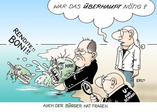 Cartoon: Hypo Real Estate (medium) by Erl tagged hypo,real,estate,steinbrück,rettung,untersuchungsausschuss,hre,rendite,boni,geld,bürger,hypo real estate,peer steinbrück,rettung,untersuchungsausschuss,untersuchung,hre,rendite,boni,geld,bürger,hypo,real,estate,peer,steinbrück