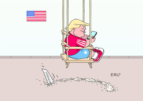 Cartoon: Impeachment (medium) by Erl tagged politik,usa,präsident,donald,trump,impeachment,verfahren,amtsenthebung,mehrheit,pro,kongress,demokraten,contra,senat,republikaner,schutz,säge,boden,karikatur,erl,politik,usa,präsident,donald,trump,impeachment,verfahren,amtsenthebung,mehrheit,pro,kongress,demokraten,contra,senat,republikaner,schutz,säge,boden,karikatur,erl