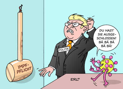 Cartoon: Impfpflicht (medium) by Erl tagged politik,corona,virus,pandemie,covid19,vierte,welle,inzidenz,rekord,kliniken,krankenhäuser,überlastung,hilferuf,impfstoff,impfen,impfquote,geimpfte,ungeimpfte,diskussion,impfpflicht,frühzeitig,ausschluss,unklug,versuchung,karikatur,erl,politik,corona,virus,pandemie,covid19,vierte,welle,inzidenz,rekord,kliniken,krankenhäuser,überlastung,hilferuf,impfstoff,impfen,impfquote,geimpfte,ungeimpfte,diskussion,impfpflicht,frühzeitig,ausschluss,unklug,versuchung,karikatur,erl