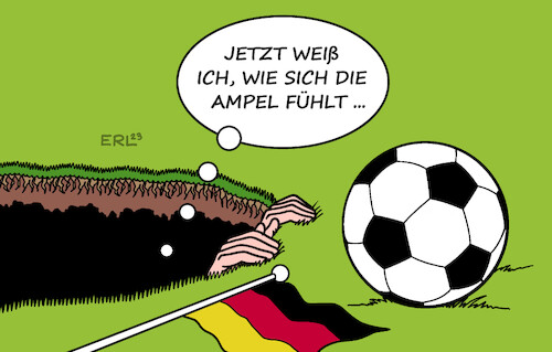 Cartoon: In einem tiefen Loch (medium) by Erl tagged politik,sport,fußball,deutschland,tiefpunkt,länderspiel,niederlage,österreich,bundestrainer,julian,nagelsmann,spieler,fans,fall,tiefes,loch,bundesregierung,ampel,spd,grüne,fdp,urteil,karlsruhe,haushalt,milliardenloch,60,milliarden,euro,geld,karikatur,erl,politik,sport,fußball,deutschland,tiefpunkt,länderspiel,niederlage,österreich,bundestrainer,julian,nagelsmann,spieler,fans,fall,tiefes,loch,bundesregierung,ampel,spd,grüne,fdp,urteil,karlsruhe,haushalt,milliardenloch,60,milliarden,euro,geld,karikatur,erl