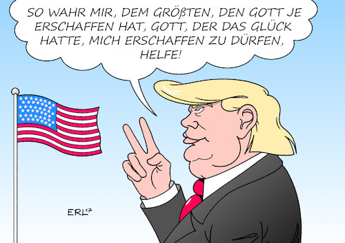 Cartoon: Inauguration 4 (medium) by Erl tagged donald,trump,praesident,usa,amtsantritt,inauguration,rechtspopulismus,sexismus,rassismus,welt,erde,angst,befuerchtungen,schwur,schwören,amtseid,gott,hilfe,karikatur,erl,donald,trump,praesident,usa,amtsantritt,inauguration,rechtspopulismus,sexismus,rassismus,welt,erde,angst,befuerchtungen,schwur,schwören,amtseid,gott,hilfe,karikatur,erl