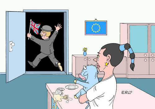 Cartoon: ins Ungewisse (medium) by Erl tagged politik,brexit,austritt,großbritannien,uk,eu,trennung,schmerz,verlust,freiheit,ungewissheit,briten,europa,stier,karikatur,erl,politik,brexit,austritt,großbritannien,uk,eu,trennung,schmerz,verlust,freiheit,ungewissheit,briten,europa,stier,karikatur,erl