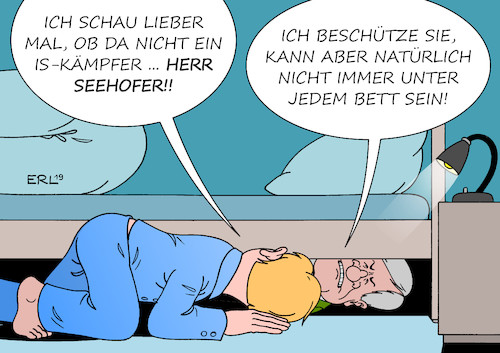 Cartoon: IS-Kämpfer (medium) by Erl tagged politik,terrorismus,islamismus,is,kämpfer,staatsbürgerschaft,deutsch,rücknahme,aufforderung,präsident,donald,trump,usa,deutschland,angst,innere,sicherheit,bett,monster,innenminister,horst,seehofer,karikatur,erl,politik,terrorismus,islamismus,is,kämpfer,staatsbürgerschaft,deutsch,rücknahme,aufforderung,präsident,donald,trump,usa,deutschland,angst,innere,sicherheit,bett,monster,innenminister,horst,seehofer,karikatur,erl