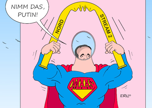 Cartoon: Kannst du knicken! (medium) by Erl tagged politik,russland,präsident,wladimir,putin,kreml,kritiker,gegner,ermordung,vergiftung,alexej,nawalny,behandlung,charite,berlin,diagnose,kampfstoff,nervengift,geheimdienst,reaktion,deutschland,eu,nato,gas,pipeline,gaspipeline,nord,stream,drohung,baustopp,außenminister,heiko,maas,superman,karikatur,erl,politik,russland,präsident,wladimir,putin,kreml,kritiker,gegner,ermordung,vergiftung,alexej,nawalny,behandlung,charite,berlin,diagnose,kampfstoff,nervengift,geheimdienst,reaktion,deutschland,eu,nato,gas,pipeline,gaspipeline,nord,stream,drohung,baustopp,außenminister,heiko,maas,superman,karikatur,erl