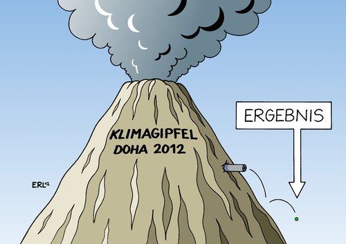 Cartoon: Klimagipfel Doha 2012 (medium) by Erl tagged erderwärmung,klima,klimawandel,klimagipfel,klimakonferenz,doha,katar,2012,co2,kohlendioxid,ausstoß,kyoto,protokoll,gipfel,vulkan,berg,ergebnis,erderwärmung,klima,klimawandel,klimagipfel,klimakonferenz,doha,katar,2012,co2,kohlendioxid,ausstoß,kyoto,protokoll,gipfel,vulkan,berg,ergebnis