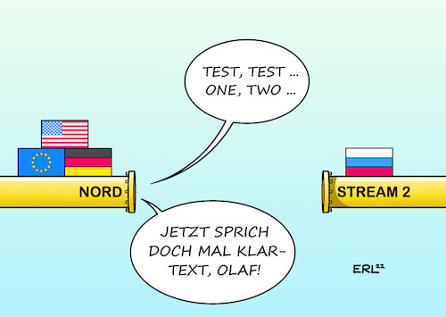 Cartoon: Kommunizierende Röhren (medium) by Erl tagged politik,konflikt,russland,ukraine,westen,nato,usa,eu,deutschland,nord,stream,gas,pipeline,druckmittel,sanktionen,klartext,position,bundeskanzler,olaf,scholz,verbündete,karikatur,erl,politik,konflikt,russland,ukraine,westen,nato,usa,eu,deutschland,nord,stream,gas,pipeline,druckmittel,sanktionen,klartext,position,bundeskanzler,olaf,scholz,verbündete,karikatur,erl