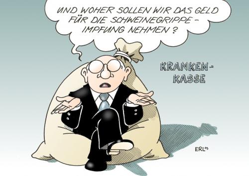 Cartoon: Krankenkasse (medium) by Erl tagged krankenkassen,schweinegrippe,impfung,kosten,geld,beiträge,erhöhung,vorstand,gehalt,krankenkassen,schweinegrippe,impfung,kosten,geld,beiträge,erhöhung,vorstand,krankheit,gesundheit,krankenversicherung