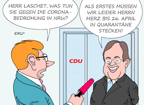 Cartoon: Laschet (medium) by Erl tagged politik,gesundheit,krankheit,infektion,covid19,coronavirus,epidemie,pandemie,massnahmen,quarantäne,nrw,ministerpräsident,armin,laschet,kampf,cdu,vorsitz,konkurrent,friedrich,merz,karikatur,erl,politik,gesundheit,krankheit,infektion,covid19,coronavirus,epidemie,pandemie,massnahmen,quarantäne,nrw,ministerpräsident,armin,laschet,kampf,cdu,vorsitz,konkurrent,friedrich,merz,karikatur,erl