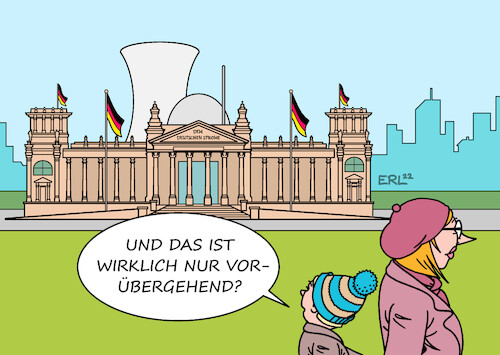 Cartoon: Laufzeitverlängerung (medium) by Erl tagged politik,bundestag,beschluss,laufzeitverlängerung,atomkraftwerke,befristet,energiekrise,krieg,russland,ukraine,energie,gas,knappheit,karikatur,reichstag,kuppel,kind,mutter,erl,politik,bundestag,beschluss,laufzeitverlängerung,atomkraftwerke,befristet,energiekrise,krieg,russland,ukraine,energie,gas,knappheit,karikatur,reichstag,kuppel,kind,mutter,erl