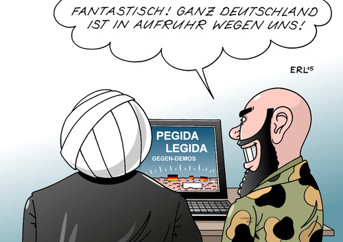 LEGIDA und PEGIDA