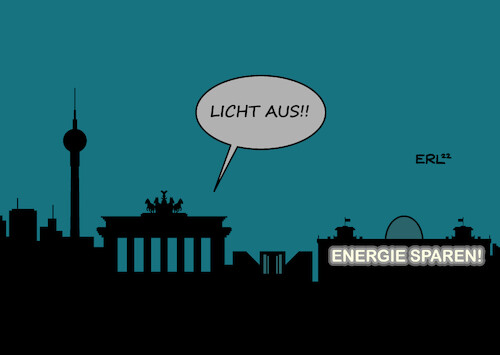 Cartoon: Leuchtreklame (medium) by Erl tagged politik,krieg,russland,ukraine,gas,energie,knappheit,verteuerung,energiesparen,strom,leuchtreklame,werbung,nacht,ausschalten,berlin,reichstag,bundestag,karikatur,erl,politik,krieg,russland,ukraine,gas,energie,knappheit,verteuerung,energiesparen,strom,leuchtreklame,werbung,nacht,ausschalten,berlin,reichstag,bundestag,karikatur,erl