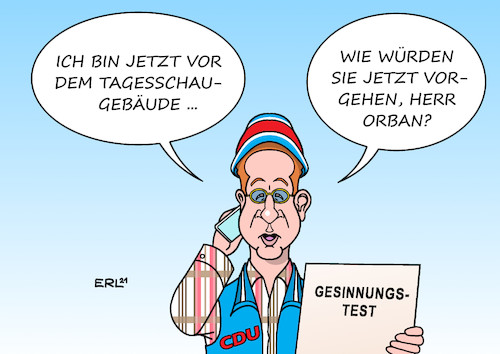 Cartoon: Maaßen (medium) by Erl tagged politik,hans,georg,maa0en,cdu,rechtsaußen,nähe,afd,forderung,gesinnungstest,tagesschau,mitarbeiter,redaktion,einschüchterung,öffentlich,rechtlicher,rundfunk,fernsehen,medien,vorbild,viktor,orban,ungarn,karikatur,erl,politik,hans,georg,maa0en,cdu,rechtsaußen,nähe,afd,forderung,gesinnungstest,tagesschau,mitarbeiter,redaktion,einschüchterung,öffentlich,rechtlicher,rundfunk,fernsehen,medien,vorbild,viktor,orban,ungarn,karikatur,erl