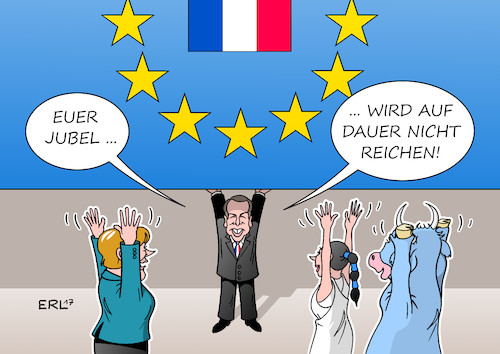 Macron By Erl | Politics Cartoon | TOONPOOL